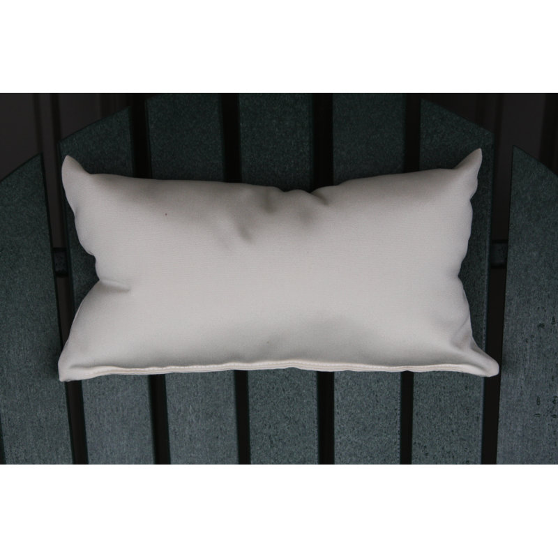  Rectangular Adirondack Chair Outdoor Lumbar Pillow, Gray
