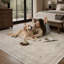 Tapis oriental délavé lavable antidérapant beige-131991268-131991270