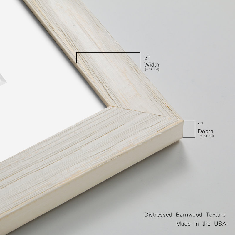 Shifting Horizons - Peinture encadrée, Cadre blanc, H 37,5 po x l 27,5 po x P 1,5 po