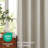Full Blackout Faux Linen Look Thermal Insulated Grommet Curtains (Set of 2)-811484115-811484127