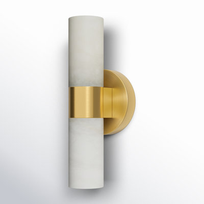 Conners Single Light Stone Dimmable Flush Mounted Sconce