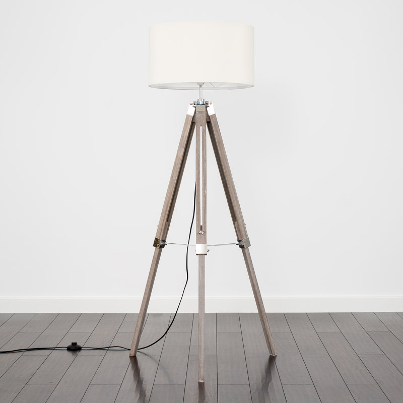 Bella Vista 127.5cm Tripod Floor Lamp, Natural