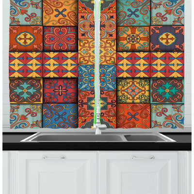 Ruffled Kitchen Curtain