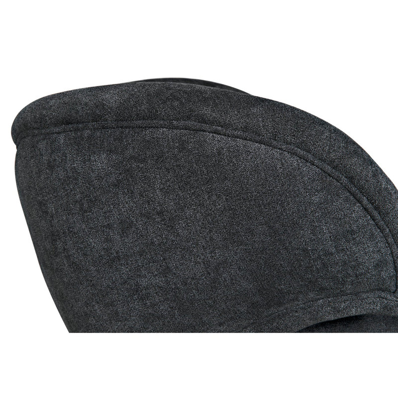 Valerie Barrel Chair, Gray, Charcoal Black