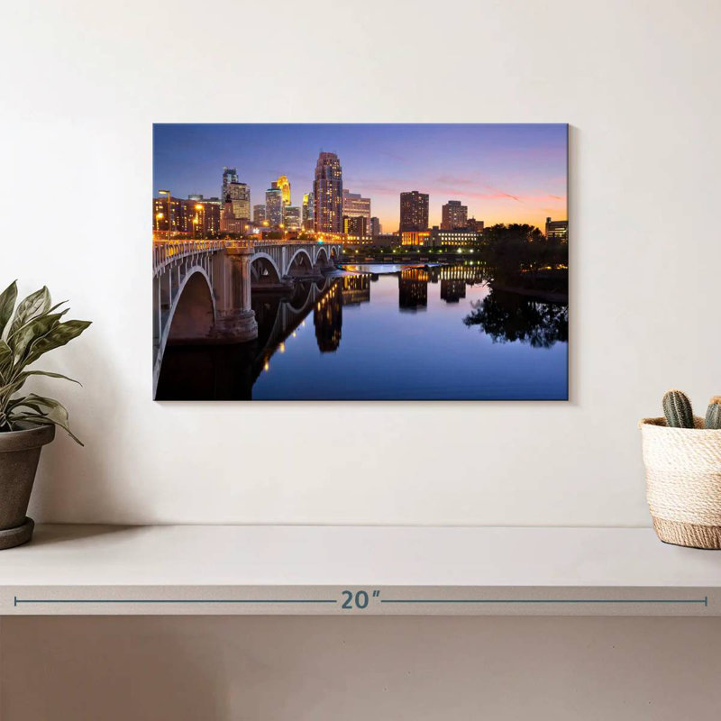 Paysage urbain Sirci de Minneapolis, H 8 po x l 12 po