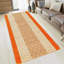 Non-Slip Orange Indoor Area Rug – Washable Large & Small Door Mat, Hallway, Bedroom & Kitchen Floor Mat-615020966