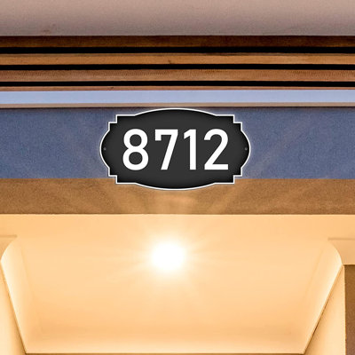 Plaque d'adresse sur 1 ligne