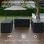 Ensemble de conversation modulaire en rotin pour 5 personnes Earling-98782549