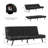 Camisha Twin 70'' Faux Leather Convertible Sofa-158951435
