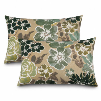 2 Pack Outdoor Lumbar Pillow Covers ONLY 12x51 Inch, Water-Repellent & Fade Resistant Decorative Cushion Covers for Patio Furniture, Garden, Porch, Balcony, Outdoor/Indoor Sofa