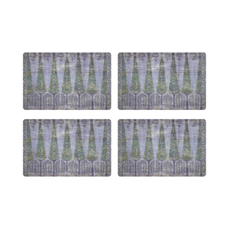 Topkapi Garden Pebbles Placemat Set, Gold/Purple