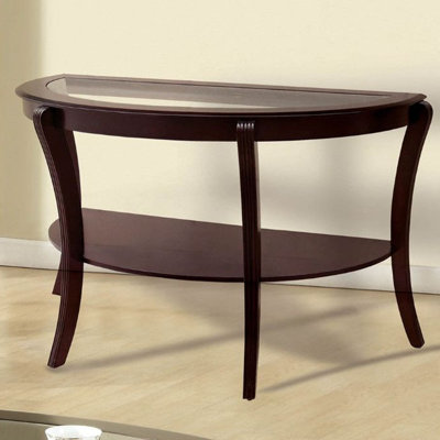 Dundermot 51.6'' Glass Top Console Table
