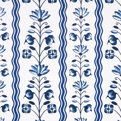 Schumacher x Marie-Anne Oudejans Delft Waves Wallpaper