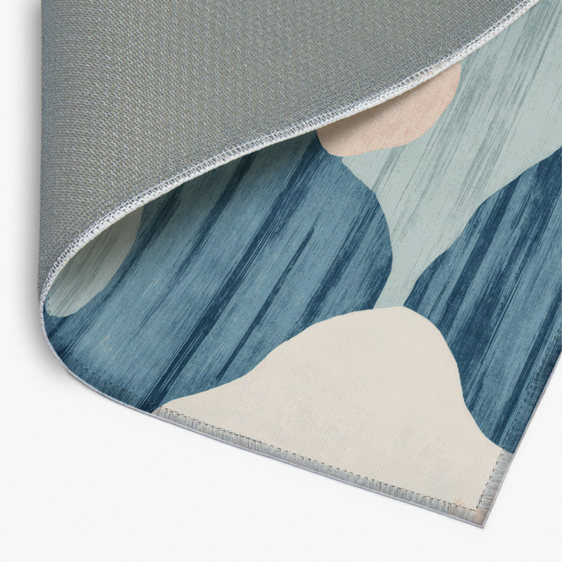 Watercolor Grey Indoor and Outdoor Area Rug, Rectangle 2' x 3'