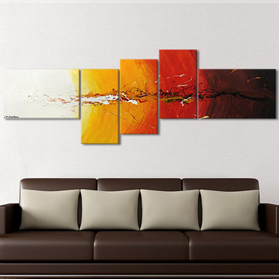 5 Piece No Frame Painting on Canvas