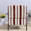 Chaises d'appoint confortables, chaise rayée moderne à structure en bois pour la maison