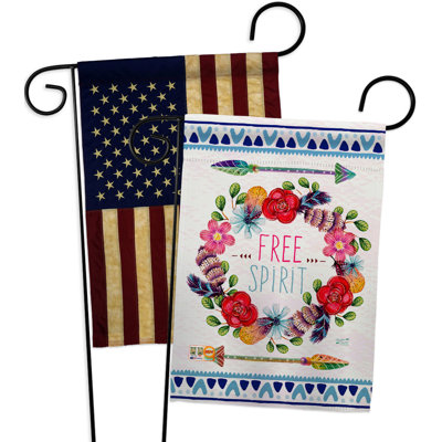Double Sided 18.5'' H x 13'' W Polyester Garden Flag