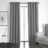 Elsie Linen Look Grommet Drapery Panels Pair