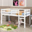Lit mezzanine simple surélevé avec échelle-2028300182