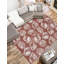 Tapis contemporain rouille et ivoire Ayton-22935453