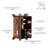 Calder 2 Functions Wall Mounted Square Complete Shower System with Rough-in Valve-66097075