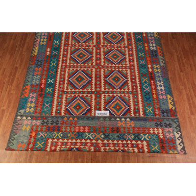 All-Over Geometric Kilim Oriental Large Rug 10x16