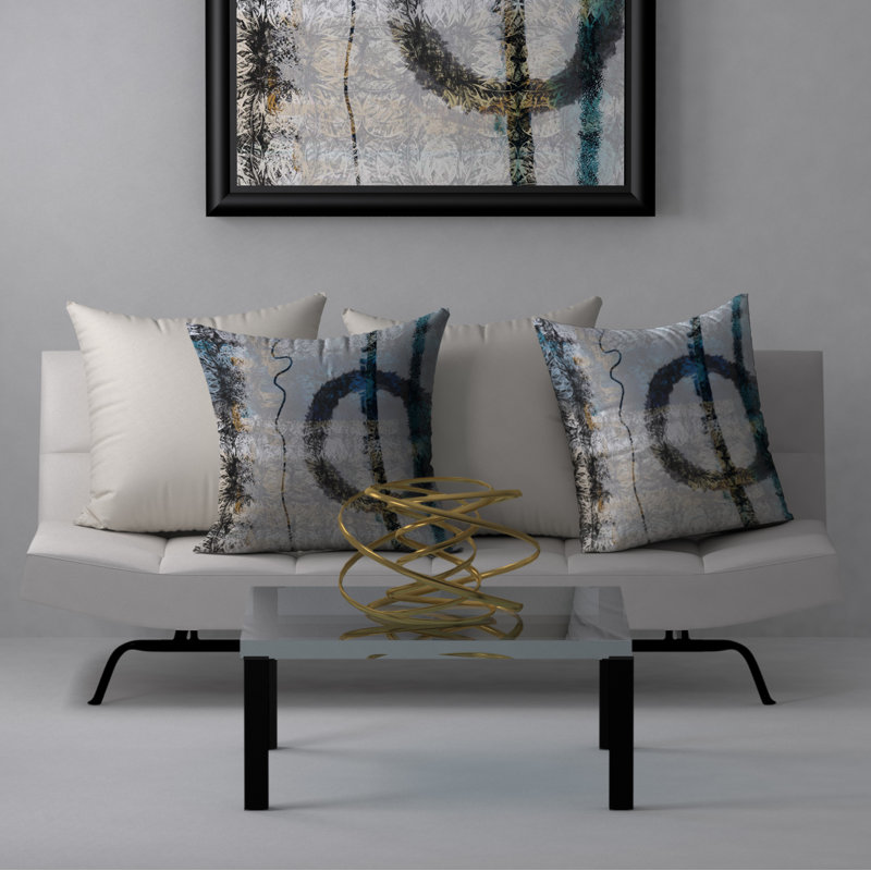 Housse de coussin carrée/insert, 24 po x 24 po