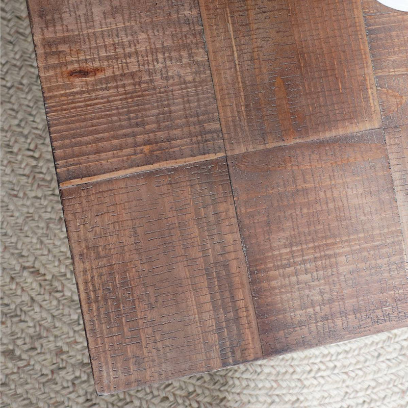 Table basse rustique en bois industriel, table basse en bois 47,2 x 23,5 po x 18 po, table fabriquée à la main