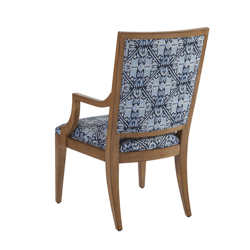 Newport 19'' H Upholstered Armchair, Cotton Blue, Sandstone