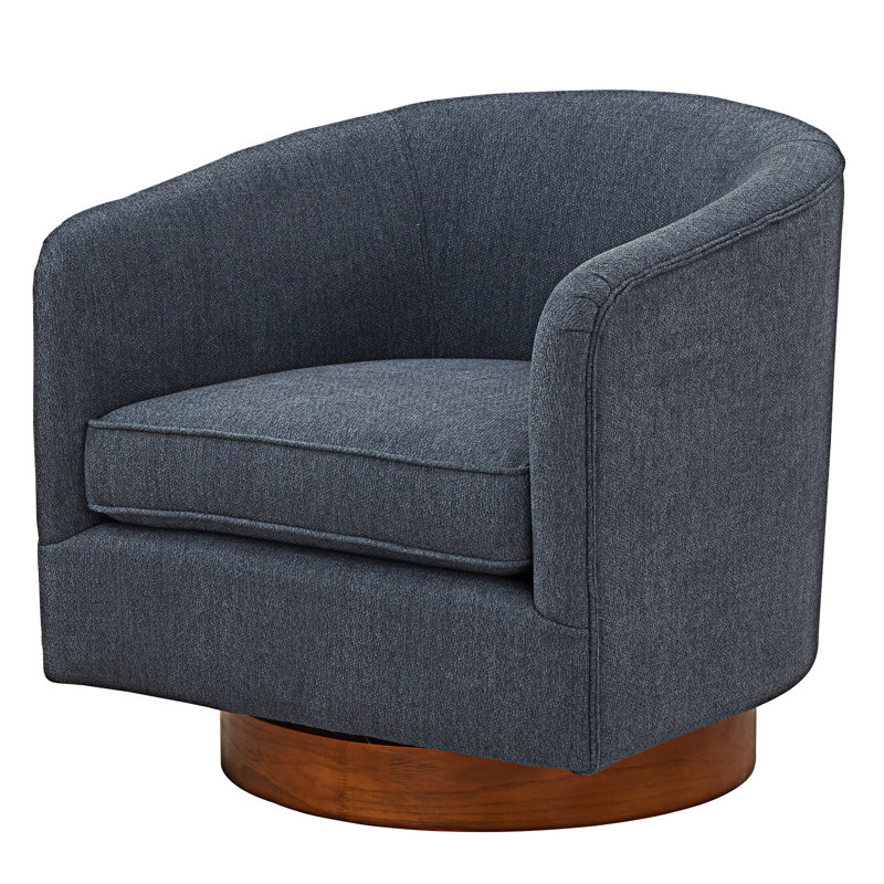 Fauteuil demi-tonneau pivotant, Bleu