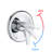 Drill-Free Stainless Steel Slide Bar Combo Rain Showerhead 7-Setting Hand, Dual Shower Head Spa System (Rough-In Valve Included)-114230603