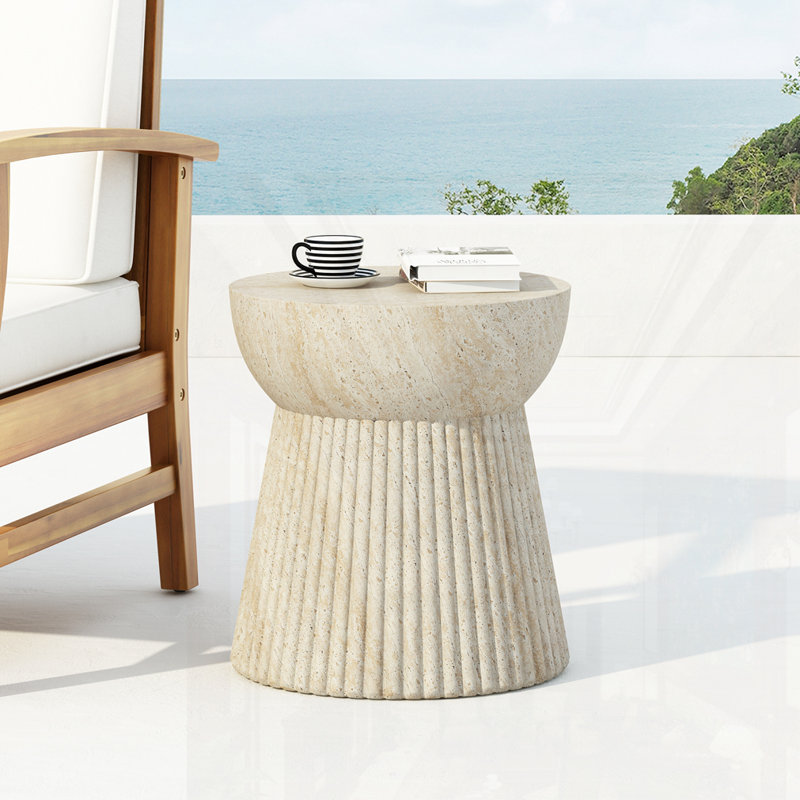 Outdoor Concrete Side Table