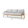 5-Person Outdoor Acacia Wood Conversation Set With Cushions And Table
