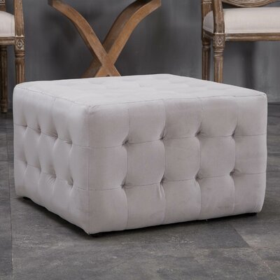 Bridgeview 22.5"" Wide Velvet Tufted Square Ottoman -  Alcott HillÂ®, ALTH1470 41202061