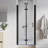 34"-35.25" W X 72" H Pivot Swing Frameless Bifold Glass Shower Door-115717541
