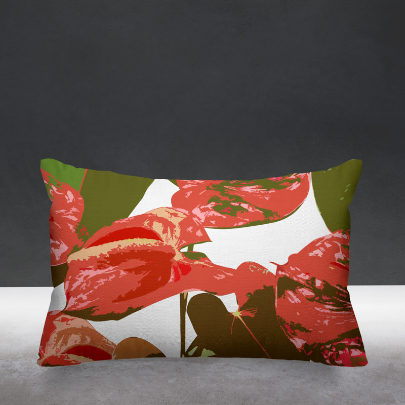 Housse et insert pour coussin rectangulaire d'extérieur Clive, Blanc