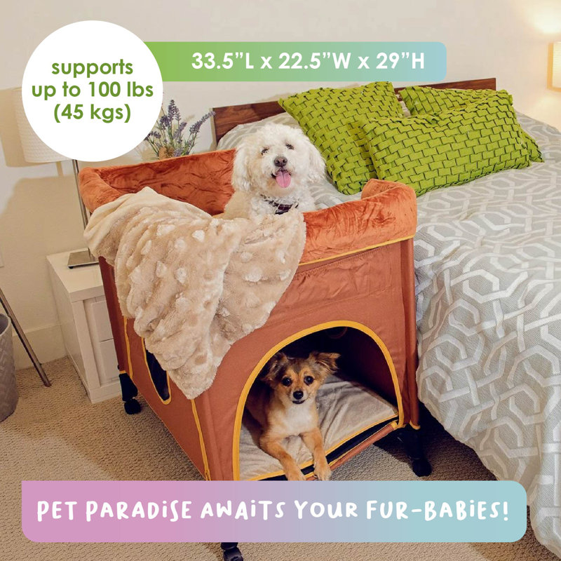 Lit pour animal de compagnie Petique's Bedside, Brun clair