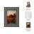 4" x 6" Decorative Photo Frame - Contemporary Polyresin Black and White Dimensional Line Design