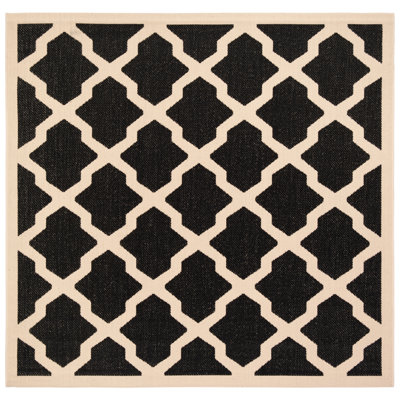 Arneshia Black Indoor/Outdoor Area Rug