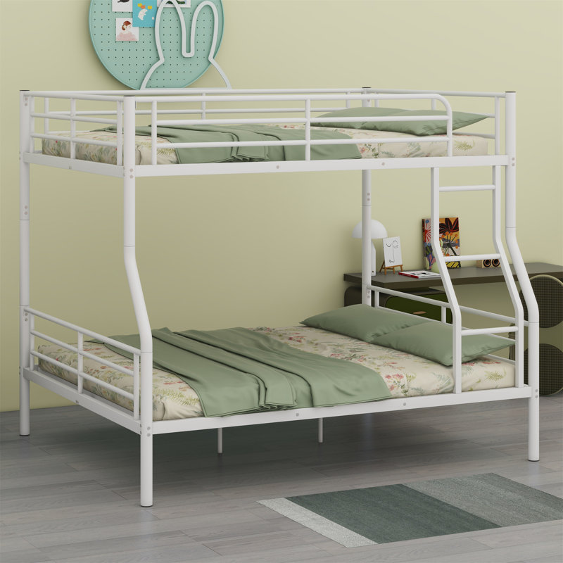 Montville Kids Bunk Bed, White, Full XL Over Queen