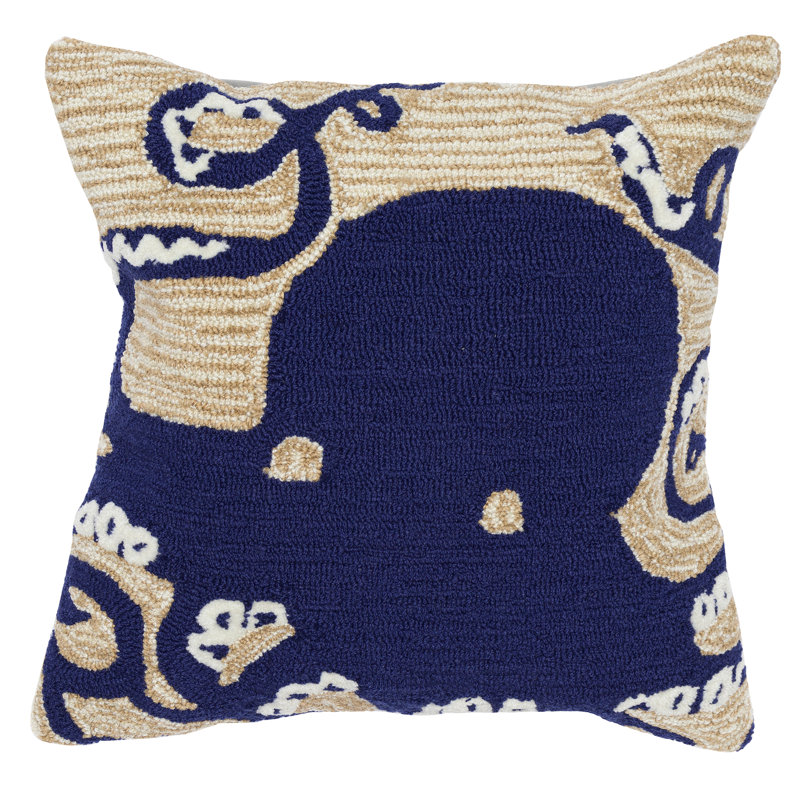 Outdoor Throw Pillow, Navy