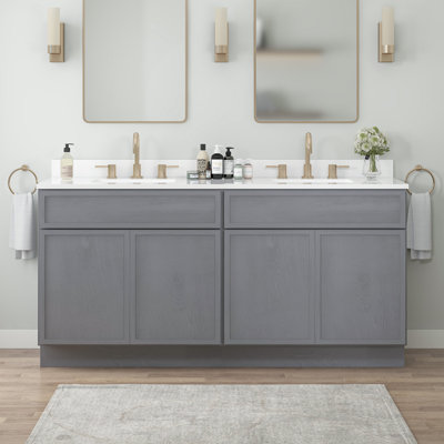 78" Double Bathroom Vanity Base Only