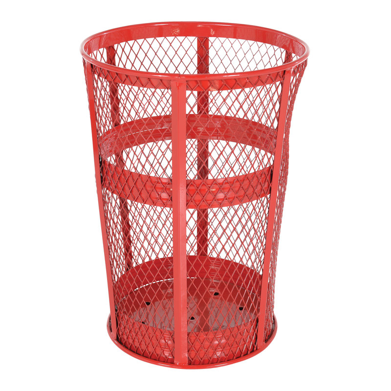Poubelle 48 gallons, Rouge