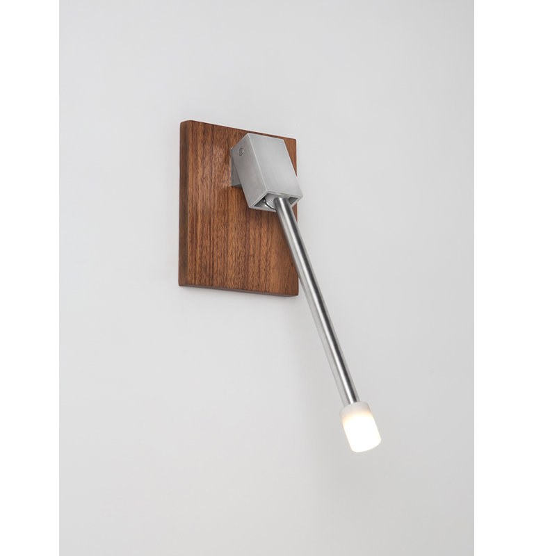 Libri Plug in Left Orientation Wall Mount, Brushed Aluminum