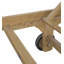 200cm Long Reclining Teak Single Chaise