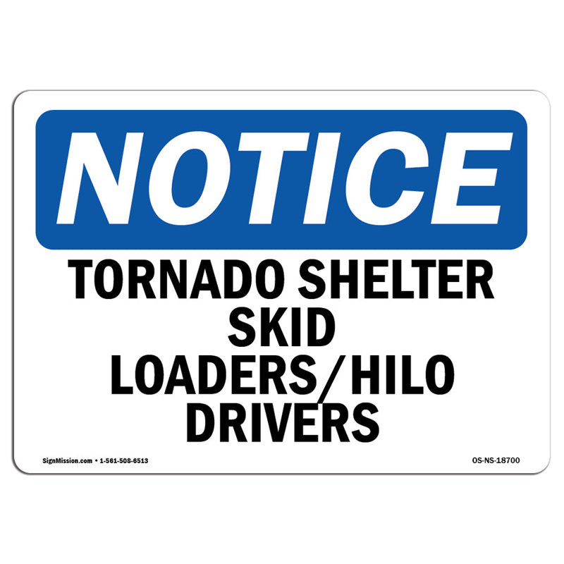 Plaque de protection Tornado Shelter