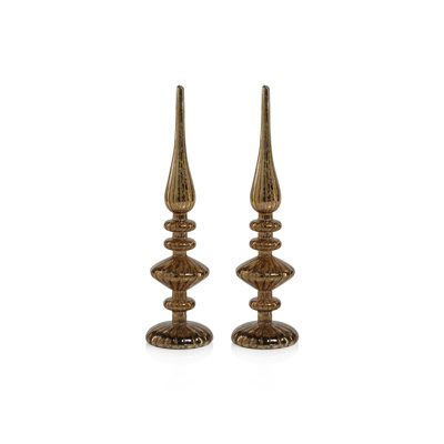 Azenor 2-Piece Lighted Tabletop Finial Set