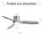 52 Inch Flush Mount Ceiling Fan With Dimmable Led Light 3 ABS Fan Blades Reversible DC Motor For Living Room