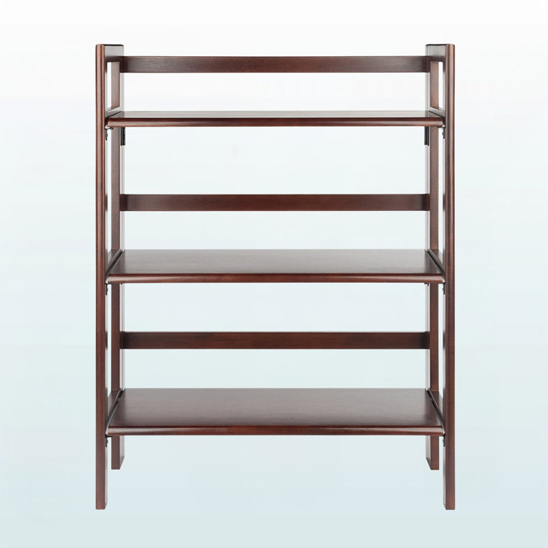 Tablette pliable 3 niveaux Zimmermann, (3 tablettes) H 38,3 po x l 27,5 po x P 11,22 po, Brun