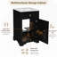 Meuble-lavabo moderne autoportant de 50 cm avec lavabo en céramique, porte simple à fermeture en douceur, idéal pour les petites salles de bain et les salles d'eau.-505339913